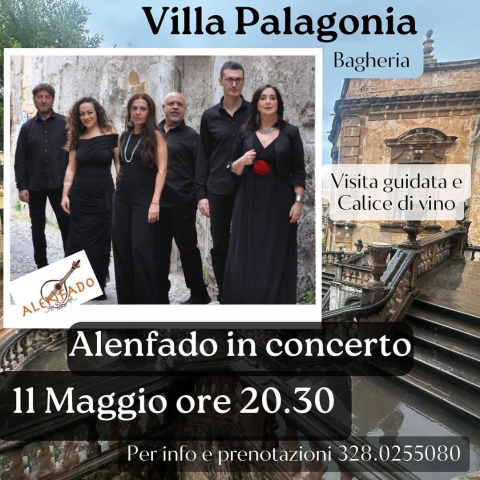 Concerto degli "Alenfado" a villa Plagonia.