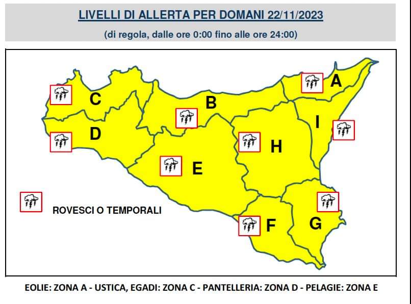 BOLLETTINO METEO PROTEZIONE CIVILE