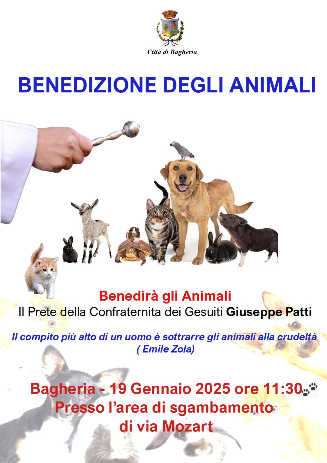 Bagheria celebra la benedizione degli animali il 19 gennaio 