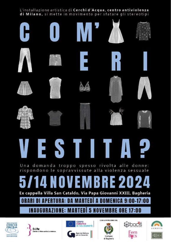 Inaugurazione della mostra: “Com'eri vestita?” a Bagheria.