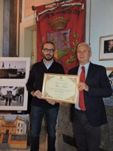  Il sindaco Tripoli incontra il giornalista Mario Liberto per un riconoscimento per l’attività svolta per la diffusione del brand Bagheria “città del gusto” 