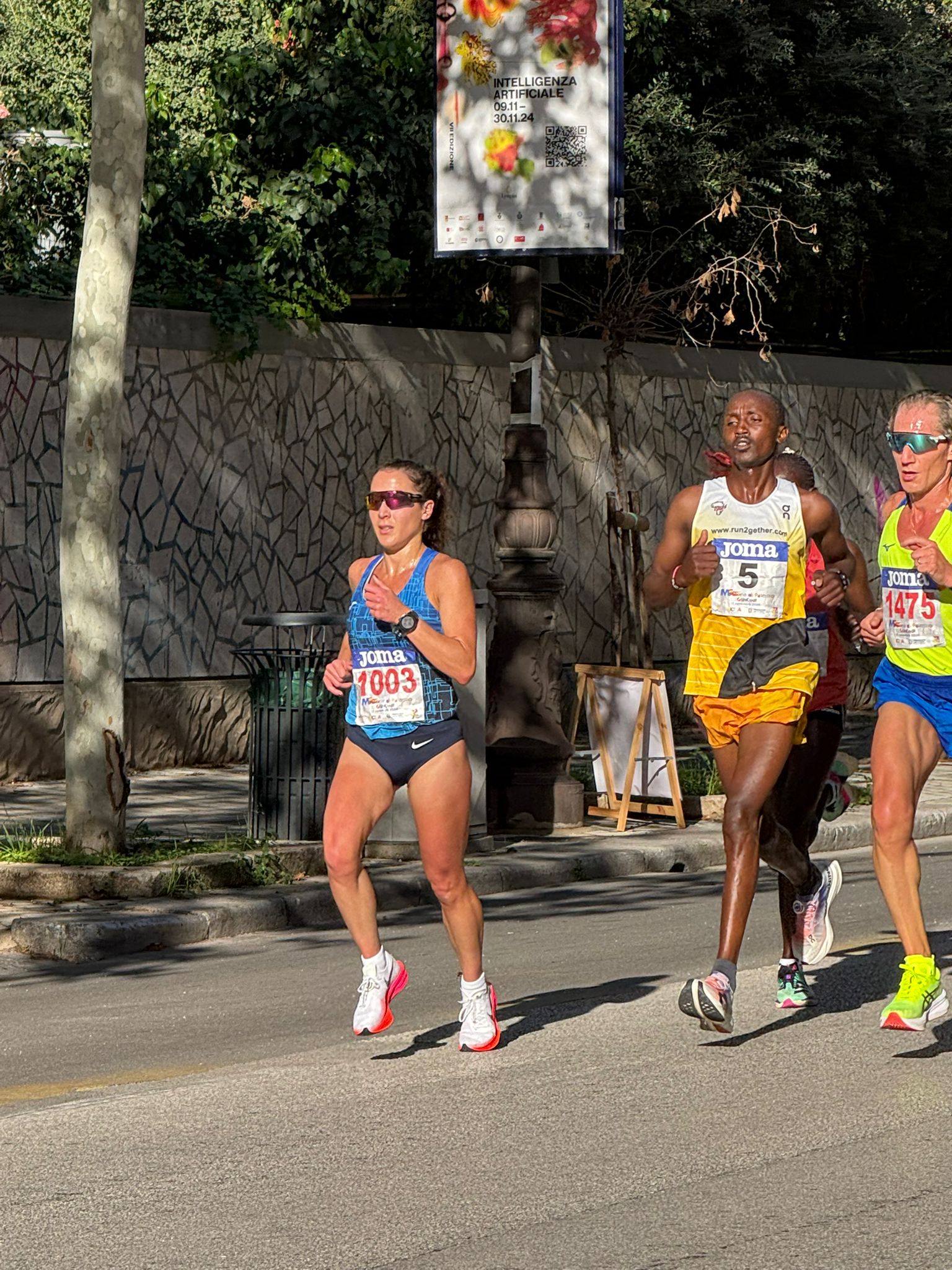 Federica Cernigliaro della polisportiva atletica Bagheria Trionfa alla mezza maratona internazionale di Palermo.