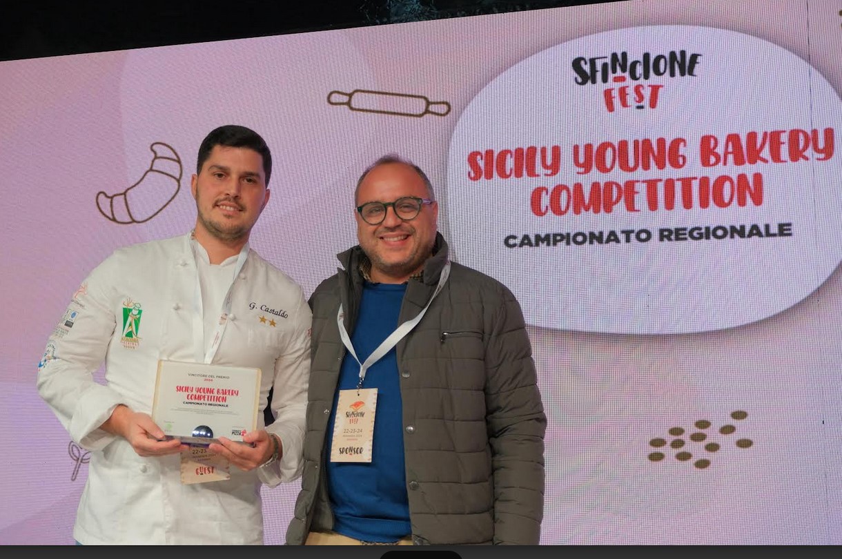 Gianfilippo Castaldo si aggiudica il premio Sicily Young Bakery Competition