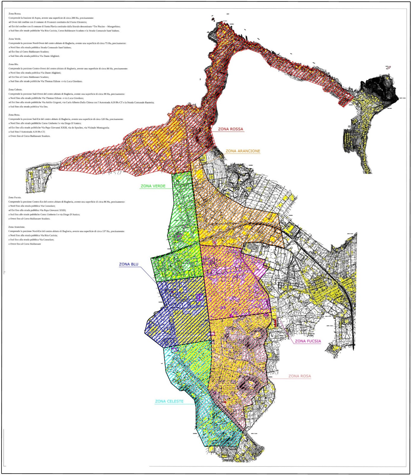 zone da trattare per disinfestazione zanzare ecc