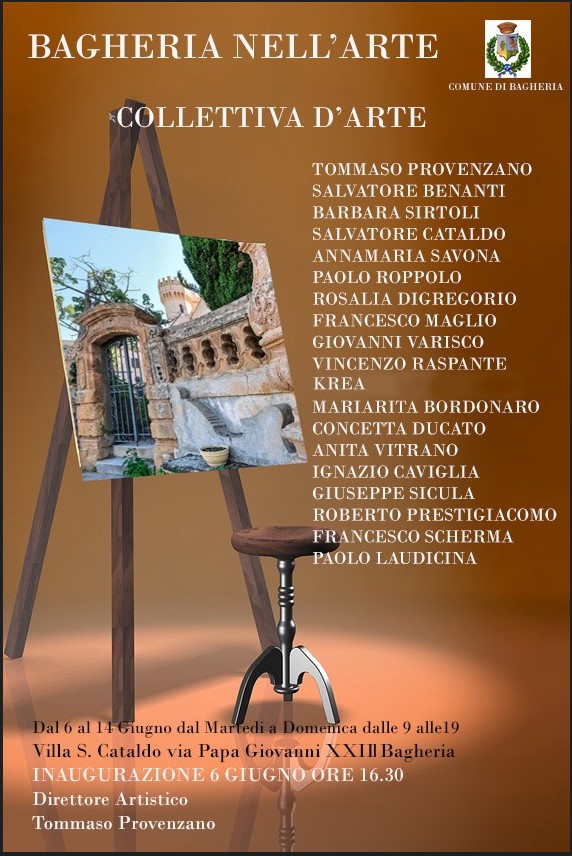 "Bagheria nell'arte" mostra di pittura a villa San Cataldo.