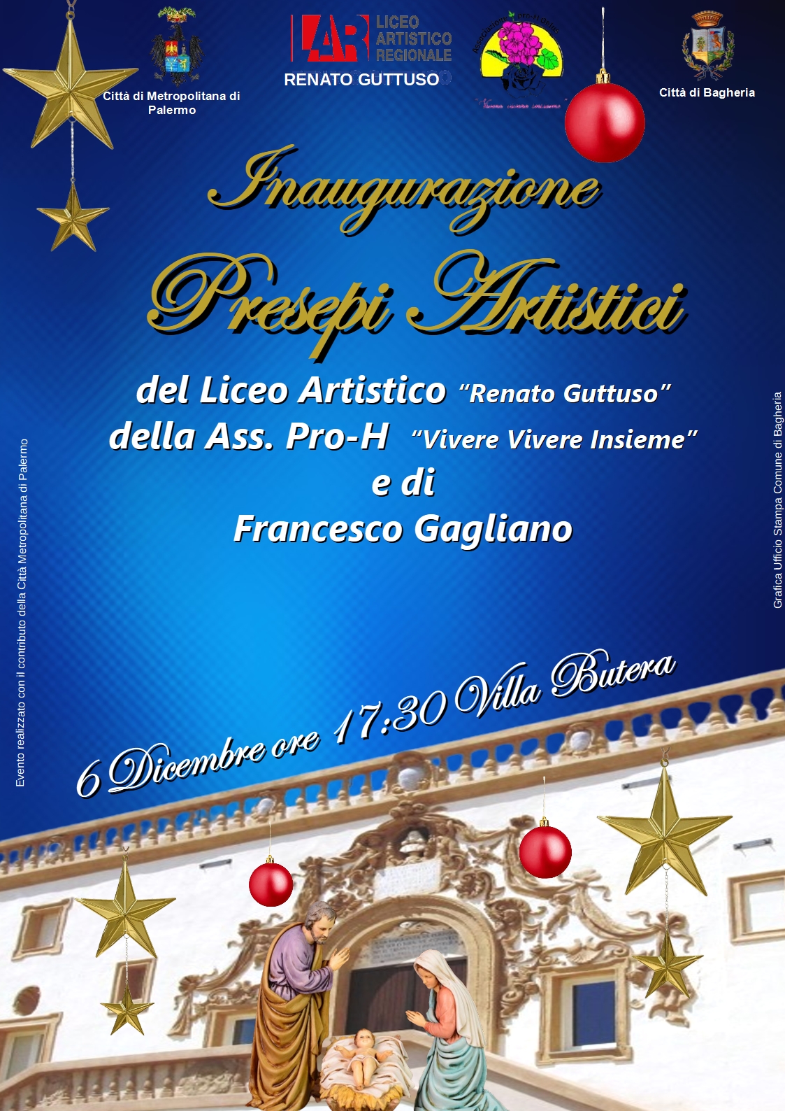 Inaugurazione de: “Natale a Palazzo Butera: Mostra di Presepi”.
