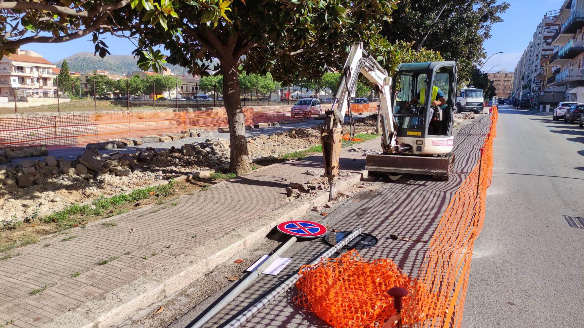 Lavori di riqualificazione via Libertà 2