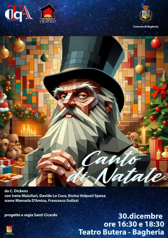 “A Christmas Carol" Canto di Natale di Charles Dickens diretto da Officine Teatrali Quintarmata e Casa Teatro in scena al teatro Butera il 30 dicembre
