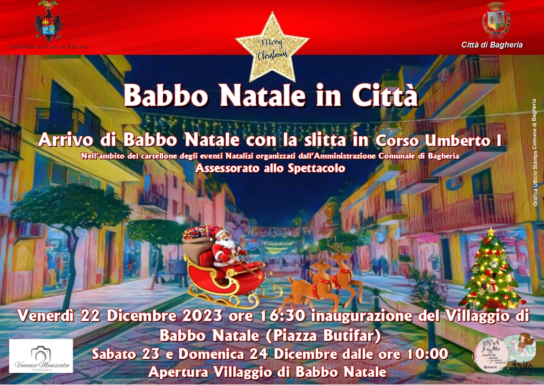 Locandina Babbo Natale Slitta odg