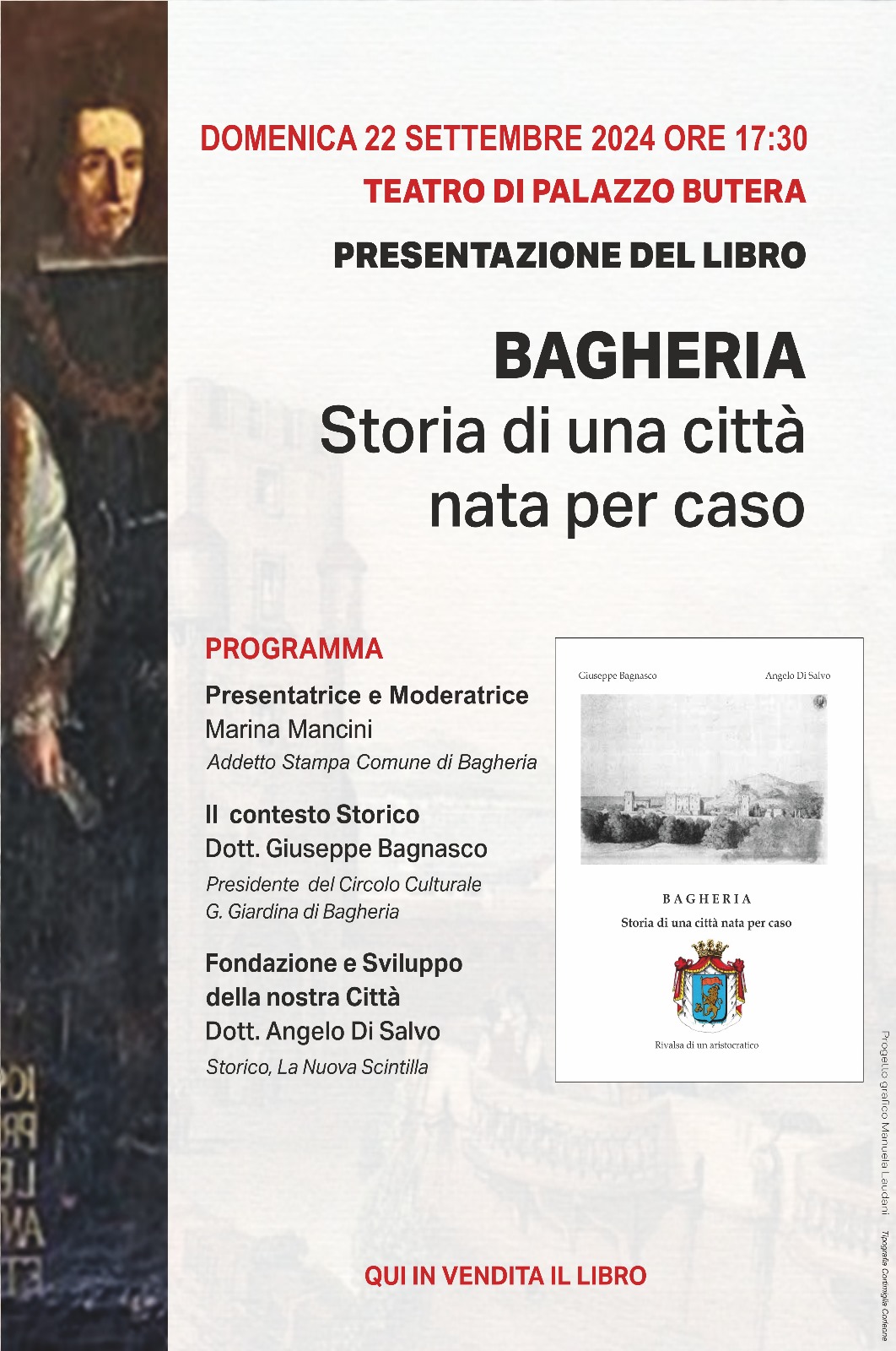 Un viaggio nella storia con “Bagheria, Storia di una città nata per caso”. Si presenta al teatro di villa Butera il libro di Giuseppe Bagnasco e Angelo Di Salvo