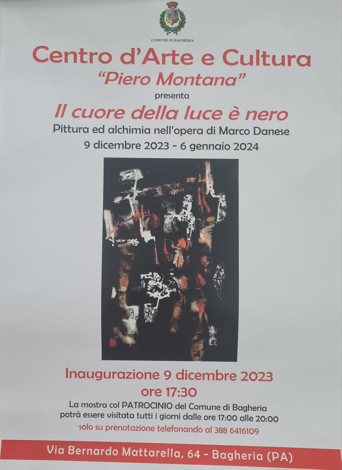 Programma degli eventi artistici-culturali promossi dal Centro d’Arte e Cultura “Piero Montana” per la stagione 2023/2024.