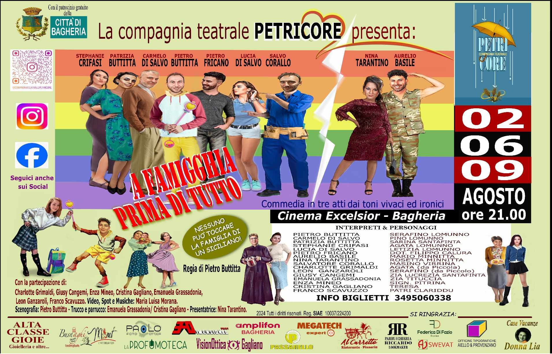 "A famigghia prima di tutto": Commedia al cinema Excelsior dal 2 al 9 agosto 2024.