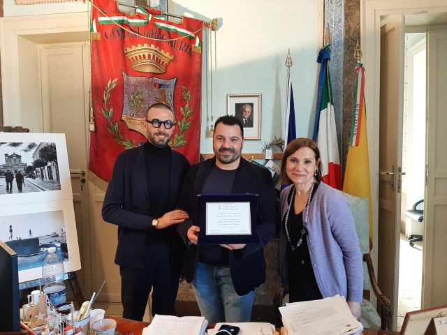 L'amministrazione comunale riceve lo chef Fabio Potenzano orgoglio bagherese.