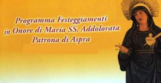 Dal 6 al 17 settembre la festa patronale di Aspra: ecco il programma completo