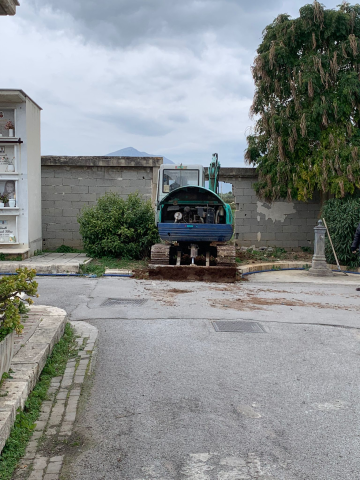 Dopo gli espropri, partito un primo lotto di lavori per l'ampliamento del cimitero comunale