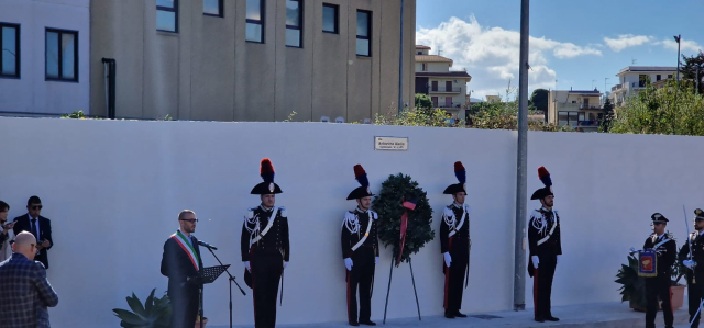 Una nuova strada intitolata a Antonino Aiello maresciallo dei carabinieri caduto in Bosnia nel 2005