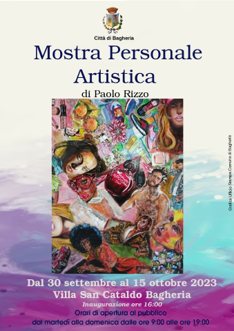 Mostra di Paolo Rizzo a villa San Cataldo dal 30 settembre