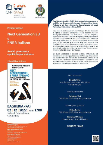 Pesentazione del libro “ Next generation EU e PNRR italiano..."