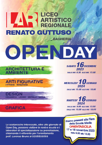 Open Day Liceo Artistico Renato Guttuso Bagheria.