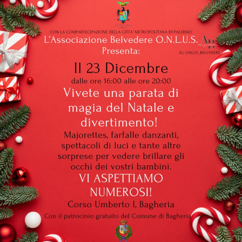 "Parata di magia del Natale". Lunedì 23 dicembre in Corso Umberto I.