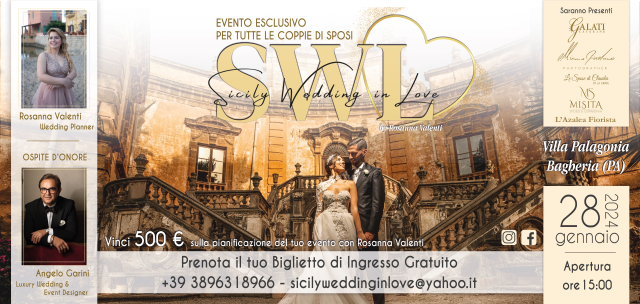 Sicily wedding in Love. Evento per i futuri sposi a villa Palgonia.