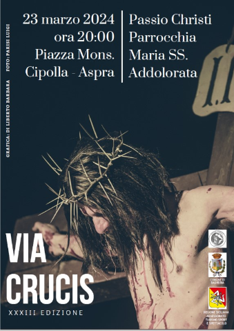 XXXIII edizione Via Crucis di Aspra  sabato 23 marzo 
